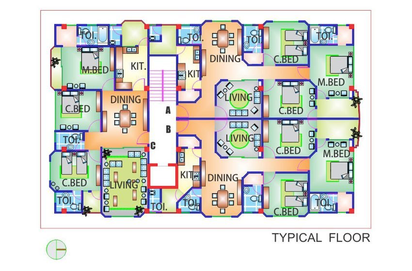 6-Storeyed-Apartment-Building---Uttarangon-2